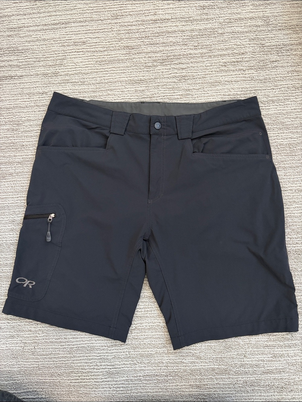Outdoor Research Men's Voodoo Black Hybrid Cargo Shorts size 36W 10L